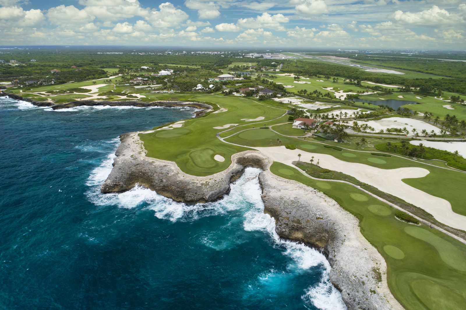 Corales golf course and coastline