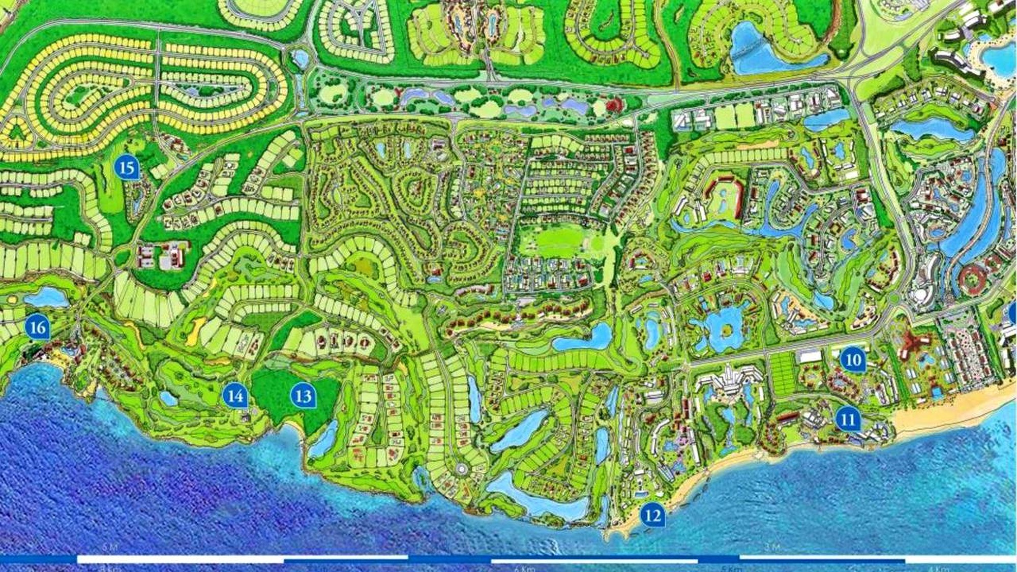 Cap Cana master plan site map