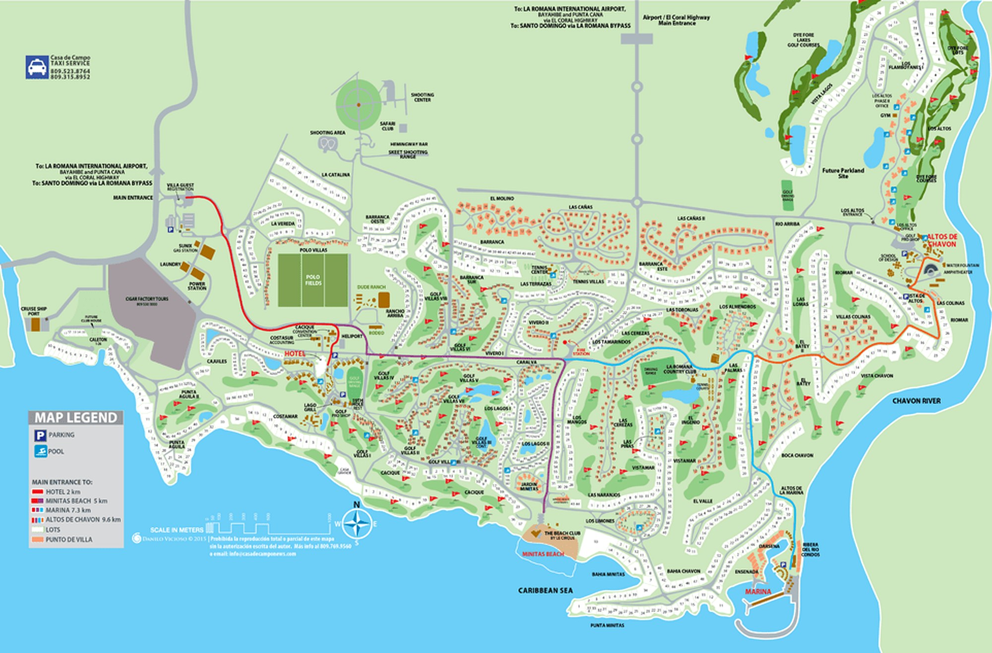 Casa de Campo master plan site map